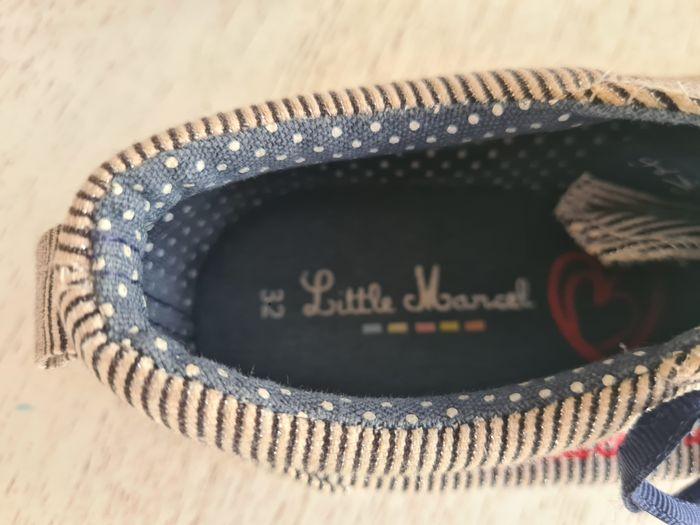 Little Marcel basket basse pailletée chaussures été rayé bleu blanc  fille Little Marcel 32 - photo numéro 5