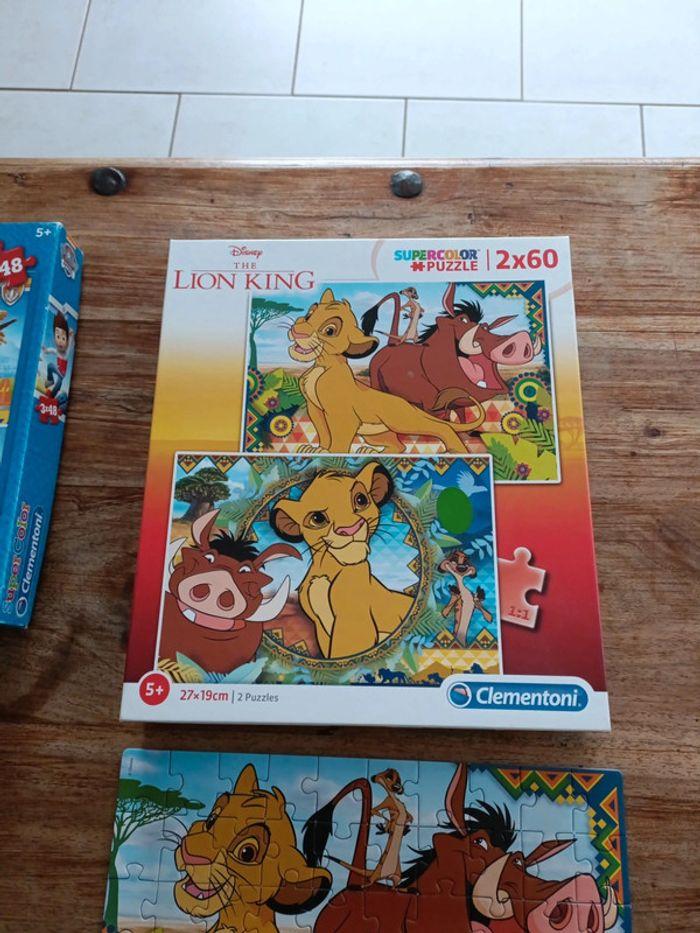 Puzzles 2x60 lion king  Disney 5ans+ - photo numéro 3