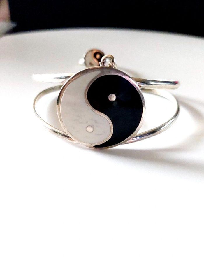 Magnifique bracelet avec bague ying et yang - photo numéro 3