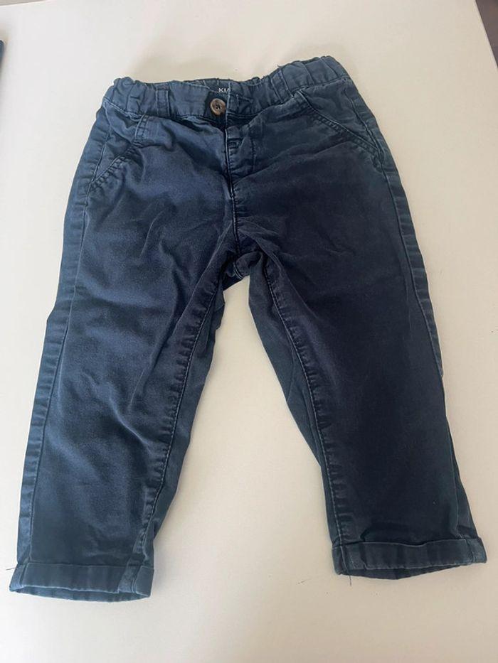 pantalon bleu marine garçon bébé 18 mois - photo numéro 1