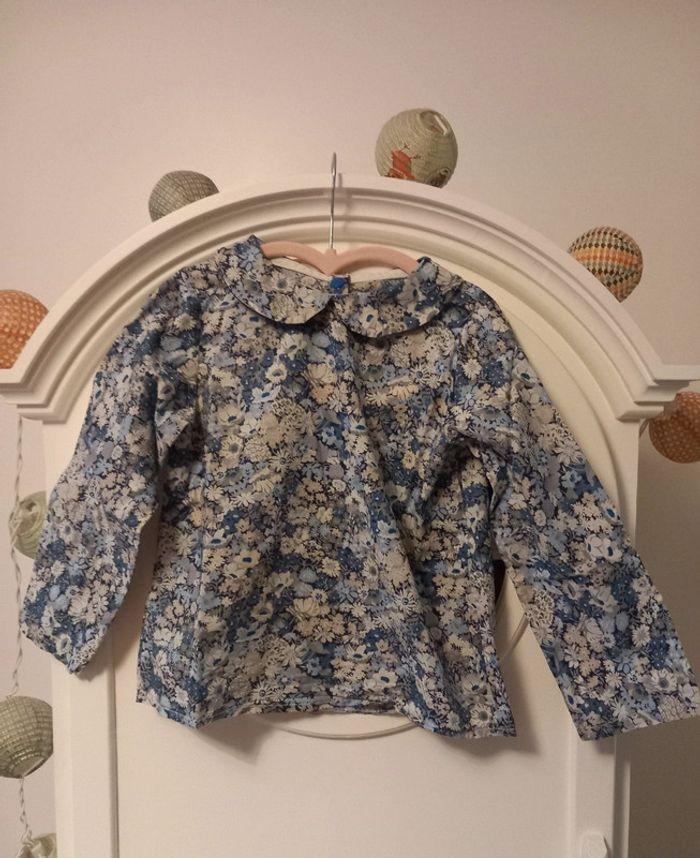 Blouse liberty Thorpe bleu 5 ans (petit 5 ans) - photo numéro 1