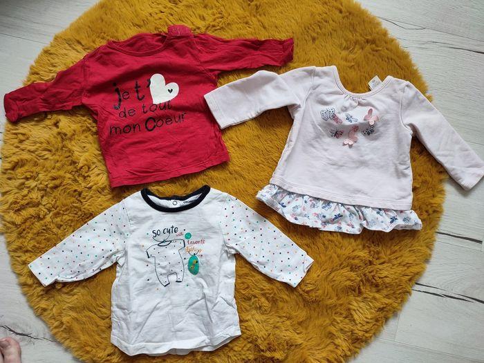 Lot 3 tee shirt bébé fille 3 mois