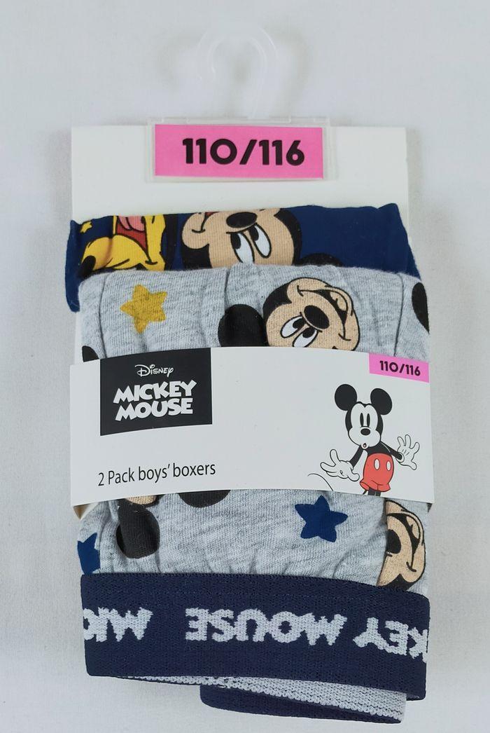 2 Calçons / boxers Mickey mousse Disney 110 / 116 cm Neuf