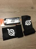 ensemble déguisement Naruto bandeau frontal Konoha + Gants Mitaines Ninja Konoha