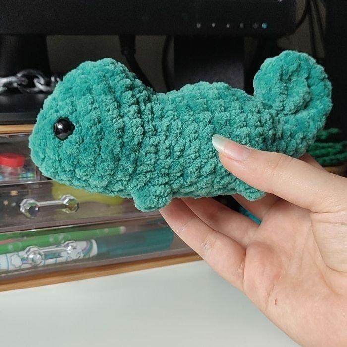 Peluche caméléon