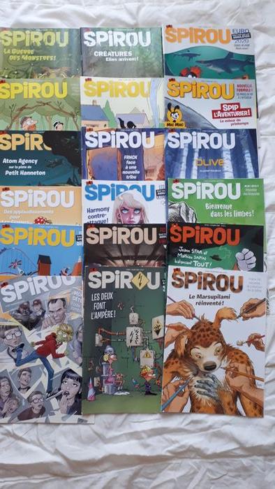 Lot de 18 Spirou