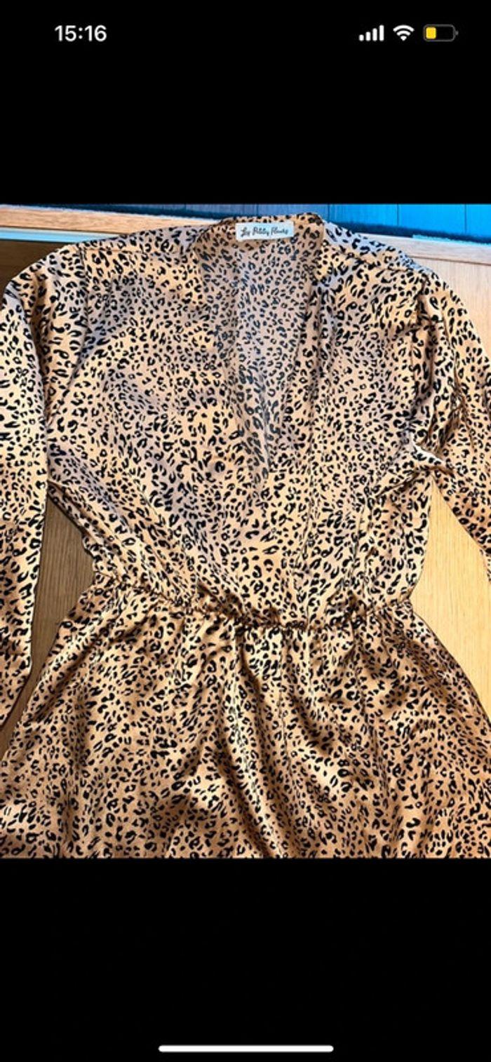 Robe motif léopard satinée - photo numéro 6