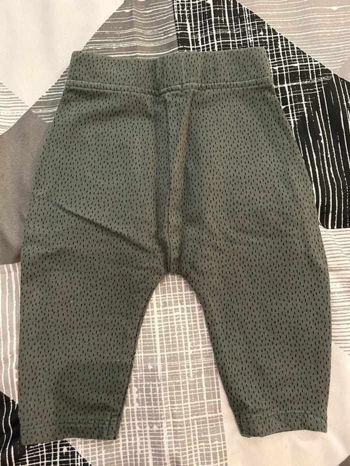 Pantalon de pyjama vert kaki, Kiabi, taille 6m - photo numéro 4