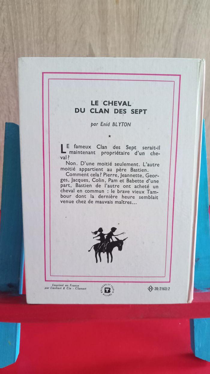 Le cheval du clan des sept, n° 184, 1970, "le clan des sept", bibliothèque rose - photo numéro 2