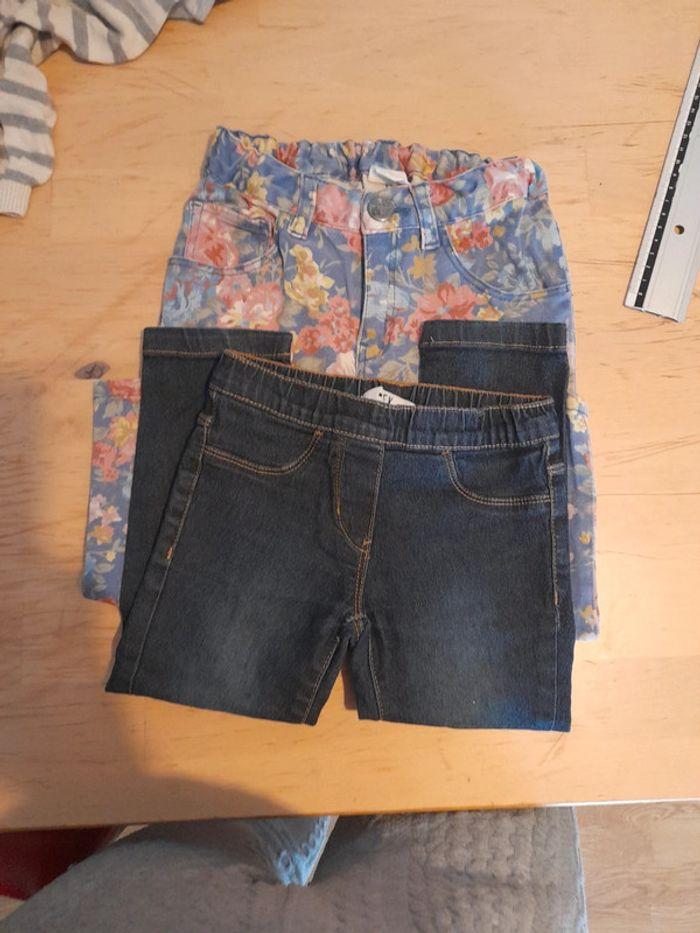 2 pantalon fille 2.3 ans tbe - photo numéro 1