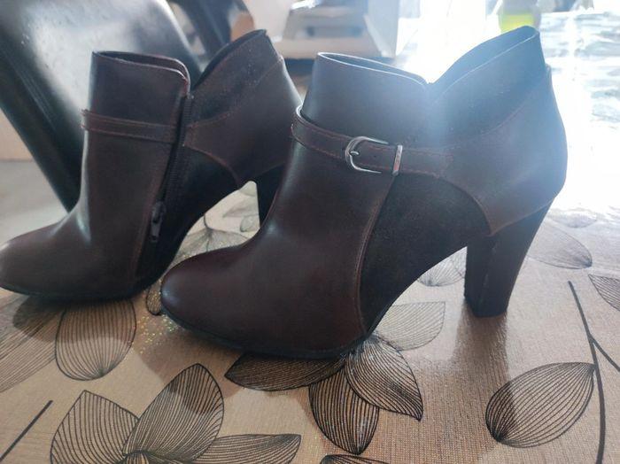 Bottines bordeaux - photo numéro 2