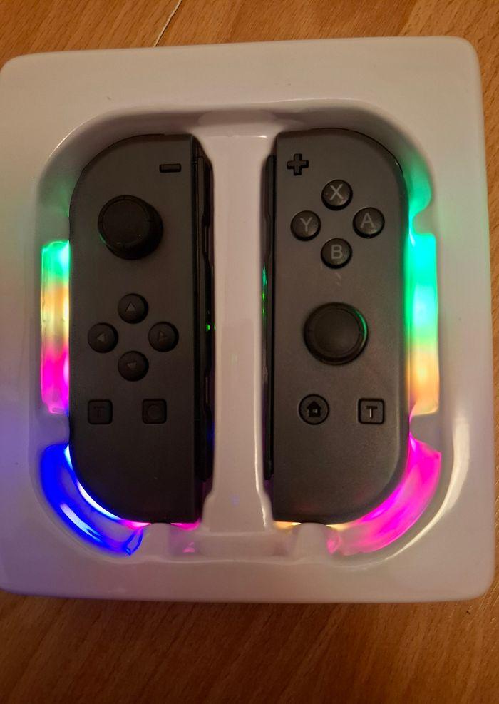 Manettes joy con led multicolore nintendo switch neuve - photo numéro 3