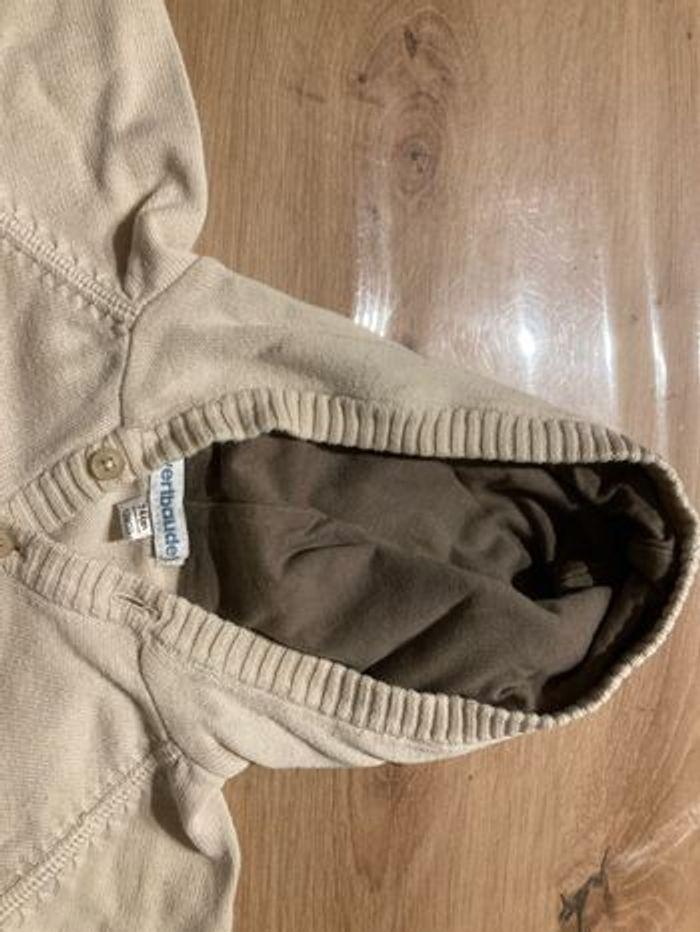 Vend pull beige 12 mois verbaudet - photo numéro 3