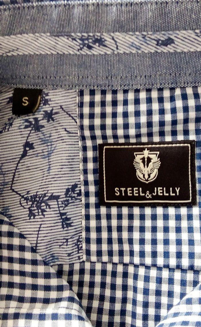 Chemise manches longues à petit carreaux Vichy Steel & Jelly taille S - photo numéro 9