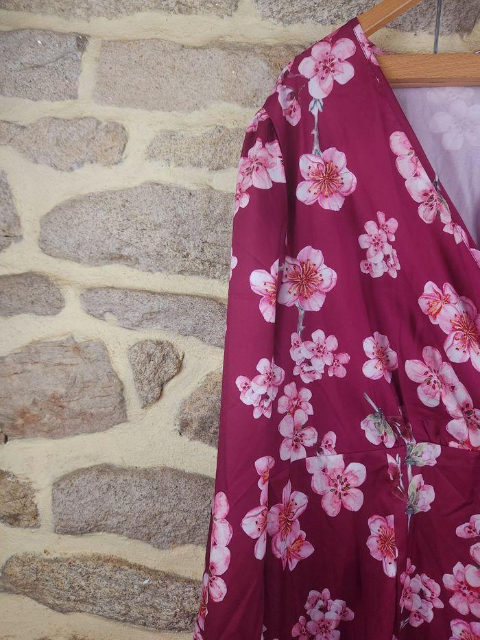 Robe à volants rose prune Femme Taille 52 marque Missguided 🌹 - photo numéro 2