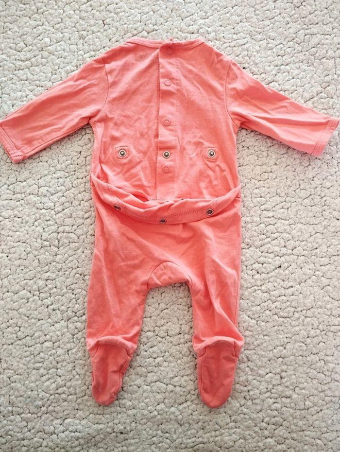 Pyjama rose corail 'Adorable like mummy' T1M Kiabi - photo numéro 3