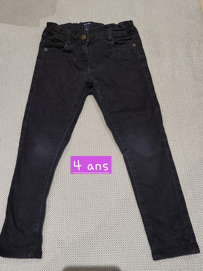 Jeans noir mixte 4 ans kiabi - photo numéro 1