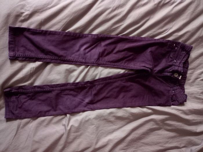 Pantalon violet fille Okaïdi 8 ans - photo numéro 1