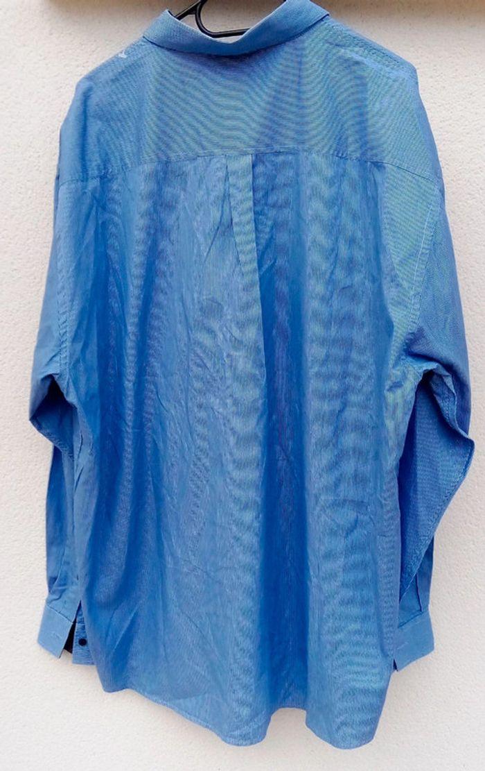 Chemise manches longues bleue à fines rayures Lee Cooper taille XXL - photo numéro 10