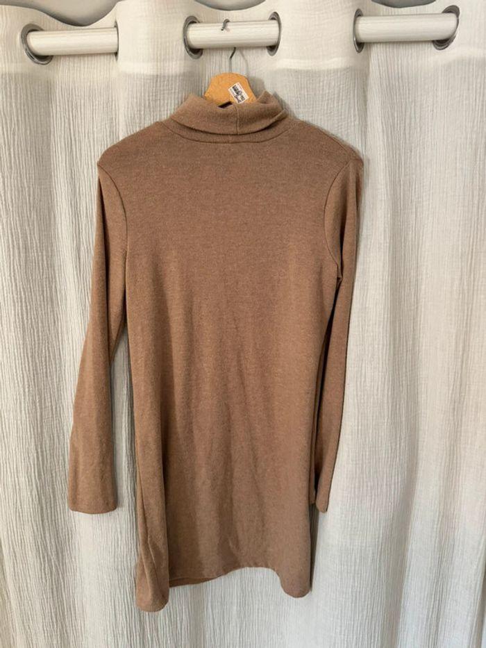 robe pull camel col roulé Zara - Taille 36 (S) - photo numéro 4