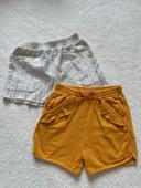 Lot 2 shorts Zara et kiabi 24mois