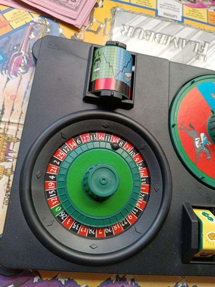 Jeu société plateau stratégie argent le flambeur mb ancien vintage roulette qui perd gagne - photo numéro 4