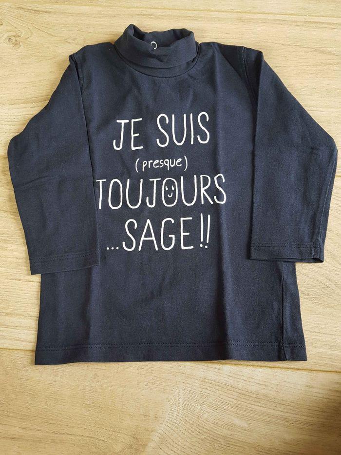 Tee shirt col roulé 12 mois