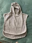 Koeka poncho peignoir de bain gris 3-4 ans