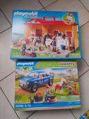 Playmobil chevaux écurie et maréchal ferrant neufs