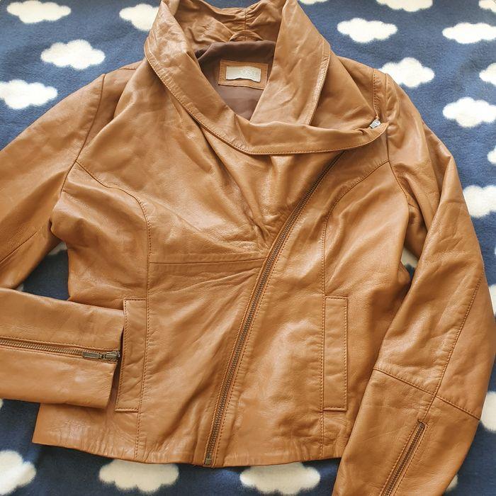 Veste cuir agneau camel 1060 taille 36 - photo numéro 2