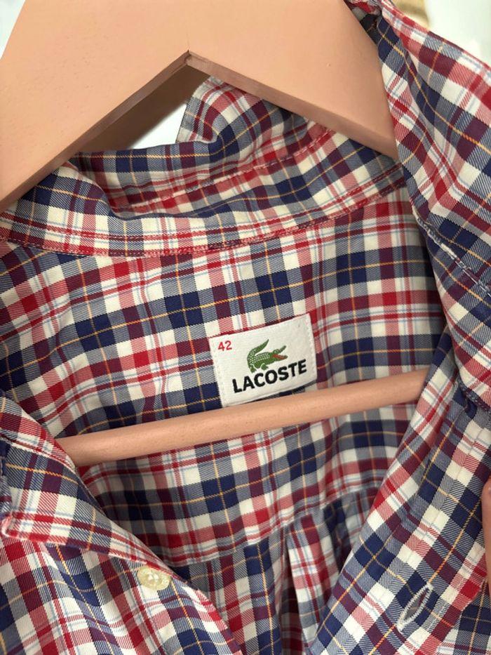 Chemise à carreaux Lacoste 42 - photo numéro 3