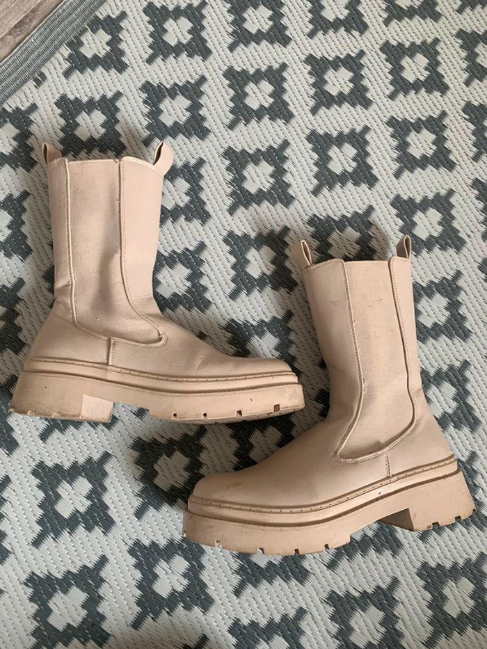 bottes beige - photo numéro 1