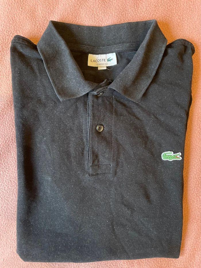 Polo Lacoste noir T6 xl - photo numéro 1