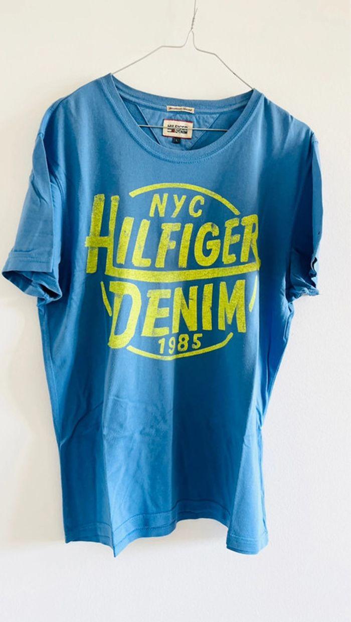 Tee shirt bleu Tommy Hilfiger - photo numéro 2