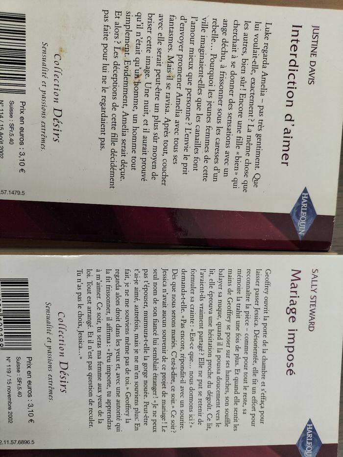 Lot de  9  romans . harlequin collection Desir - photo numéro 3