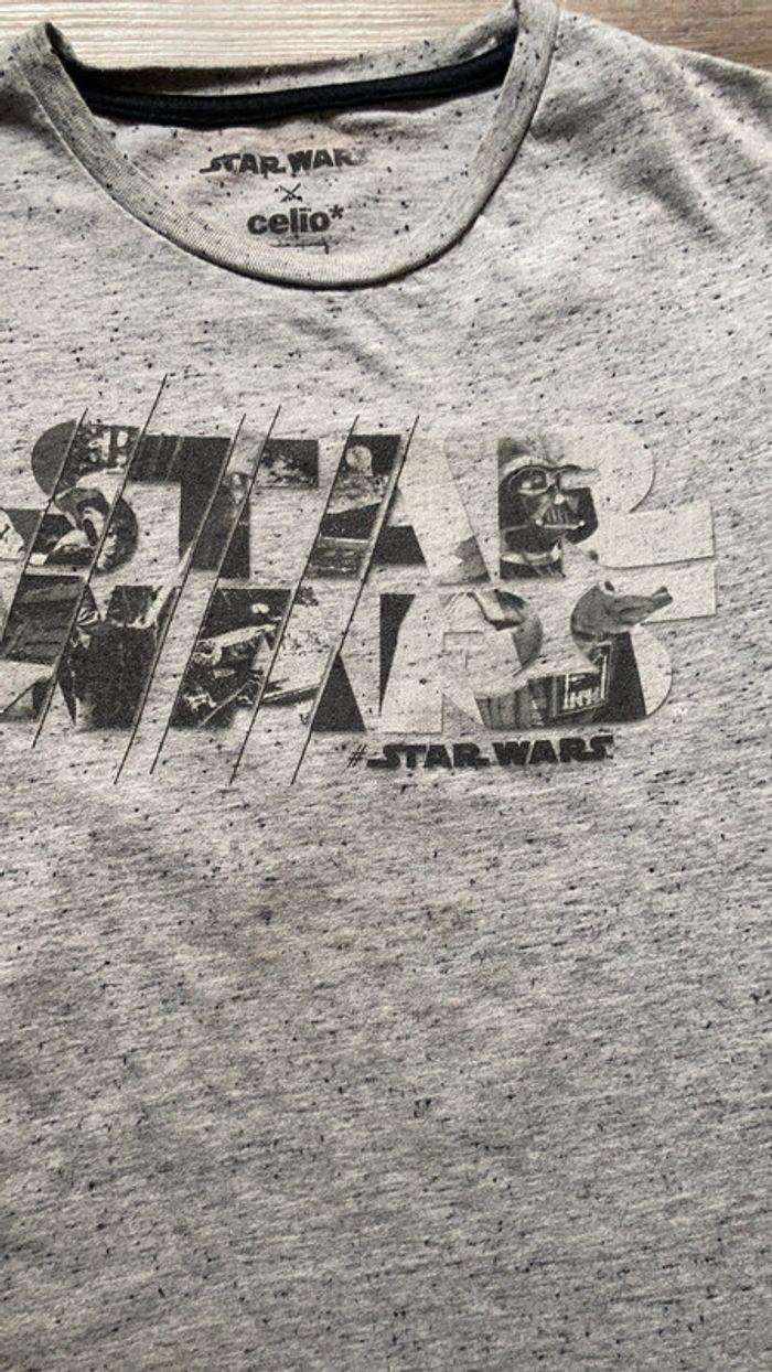 T-shirt gris star wars - photo numéro 2