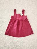 Robe velours côtelé rouge bordeaux T18M Obaïbi