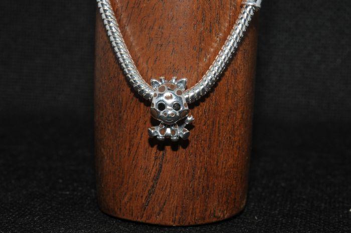 charm girafe en argent - photo numéro 1