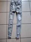 Jeans gris femme