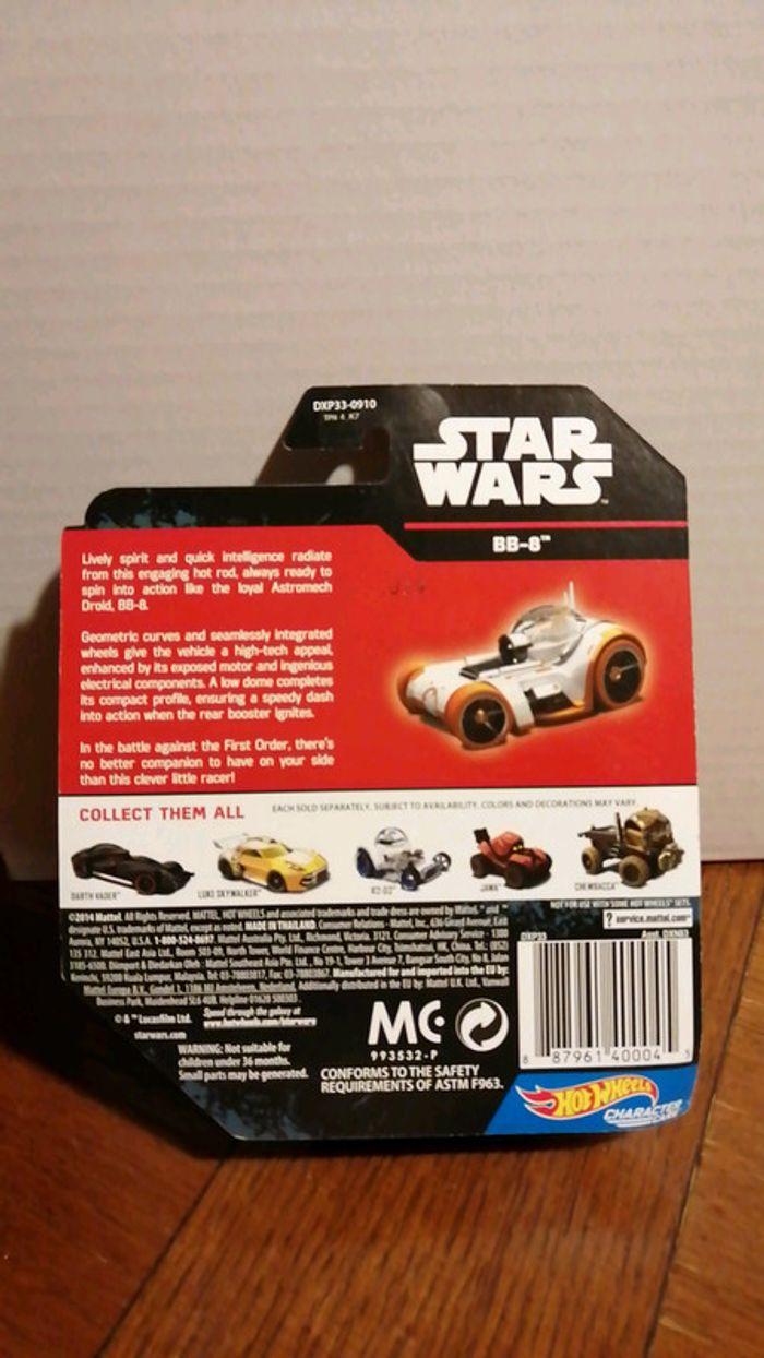 Voiture BB-8 Star Wars Disney hot wheels - photo numéro 2