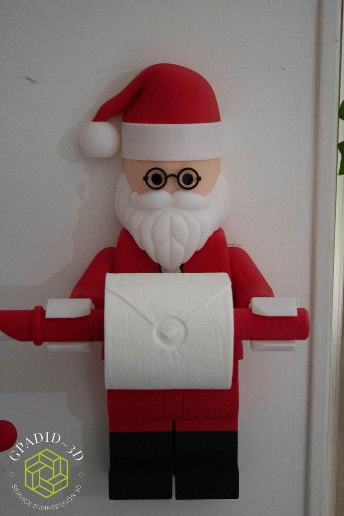 Dévidoir de papier toilette ou simple décoration murale dans un style Lego - photo numéro 3