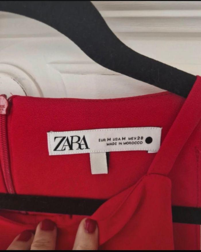 Magnifique robe rouge Zara taille M - photo numéro 4