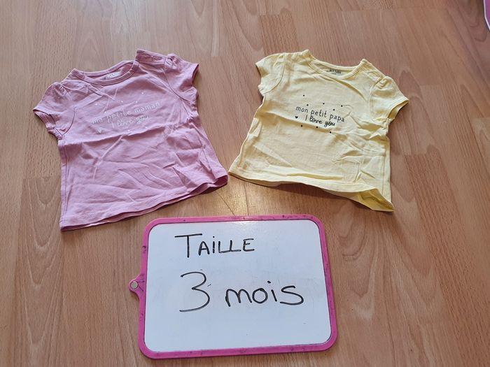 Lot t-shirt bebe fille - photo numéro 3