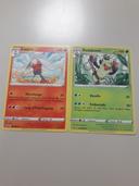 Lapyro + Badabouin lot de 2 cartes Pokémon neuves