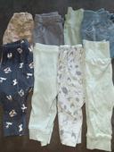 Lot 8 pantalon/ jogging/ legging 3 mois