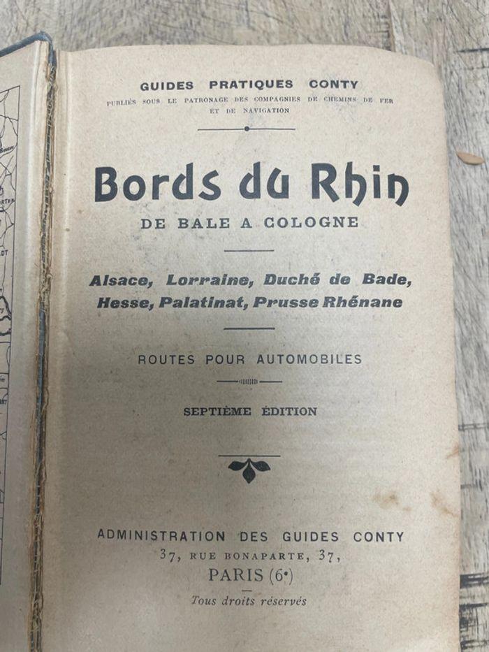 Ancien Guide pratiques conty Bords du Rhin 39 cartes - photo numéro 3