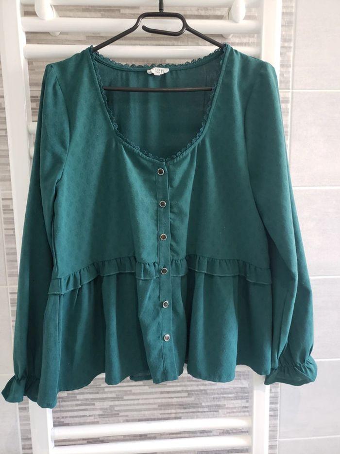 Blouse vert foncé kilky S - photo numéro 1