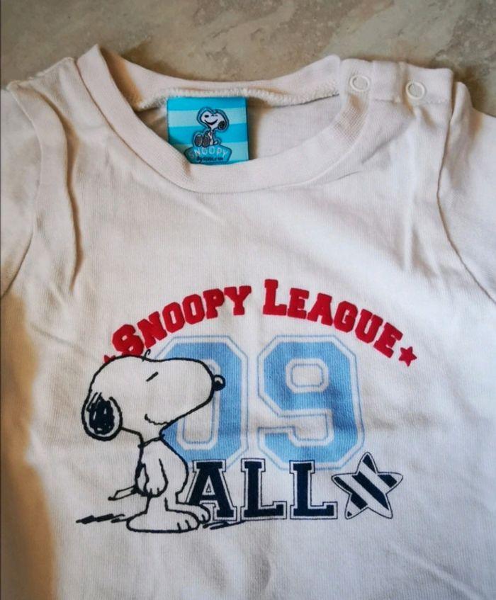 T-shirt à manches longues bébé garçon 6 mois Snoopy - photo numéro 2