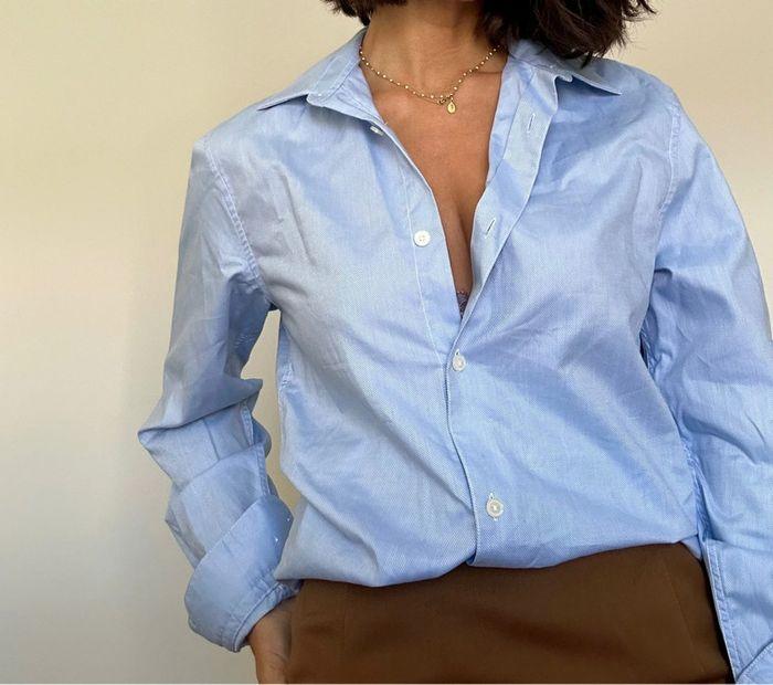 Chemise bleue ciel - taille S - photo numéro 2