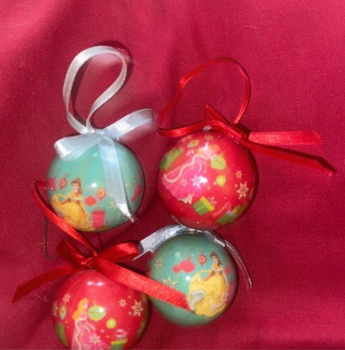 Lot de 6 boules de Noël pour le sapins princesse Disney - photo numéro 6